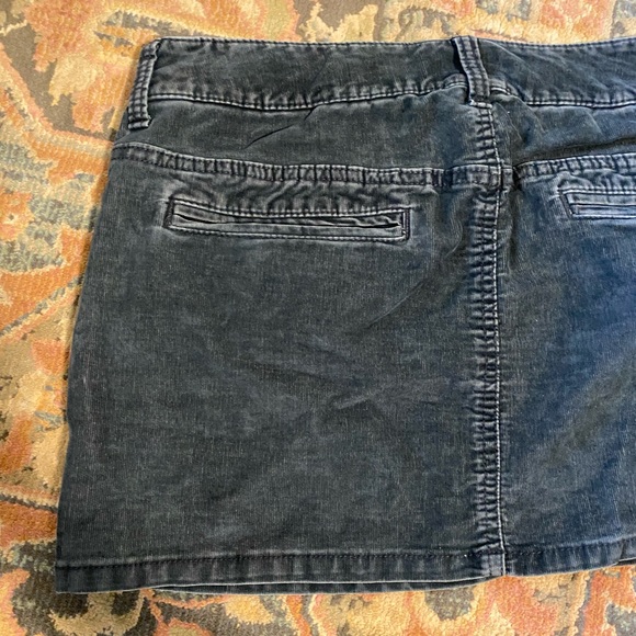 Y2K Charcoal Black Corduroy Mini Skirt - Picture 7 of 11